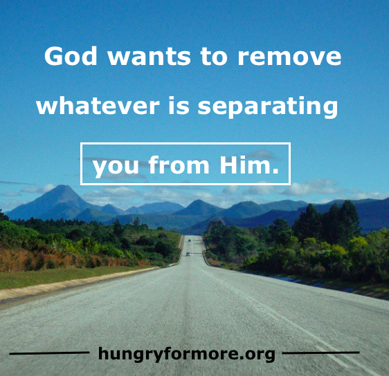 separating you from Him
