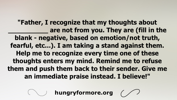 prayer against negative thoughts